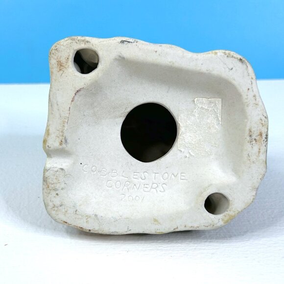 Vintage Beautiful Detail Cobblestone Corners Ceramic Christmas Village Church - Picture 4 of 6